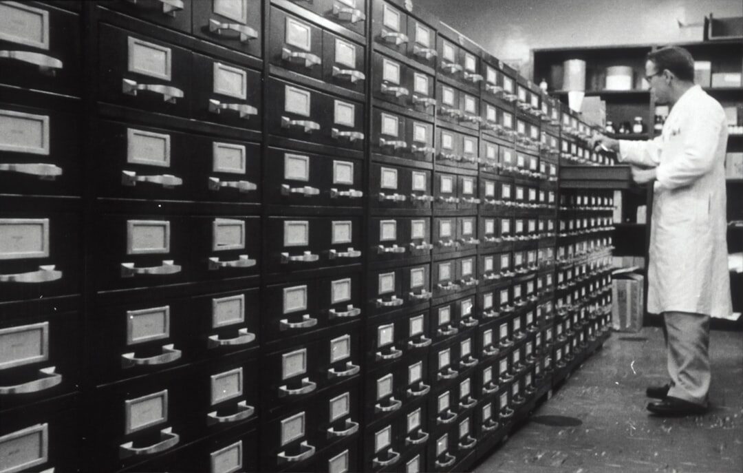 Technician transferring video files on a secure server system