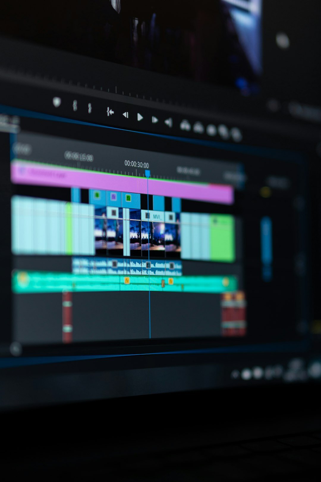 Team reviewing video timeline on an editing screen